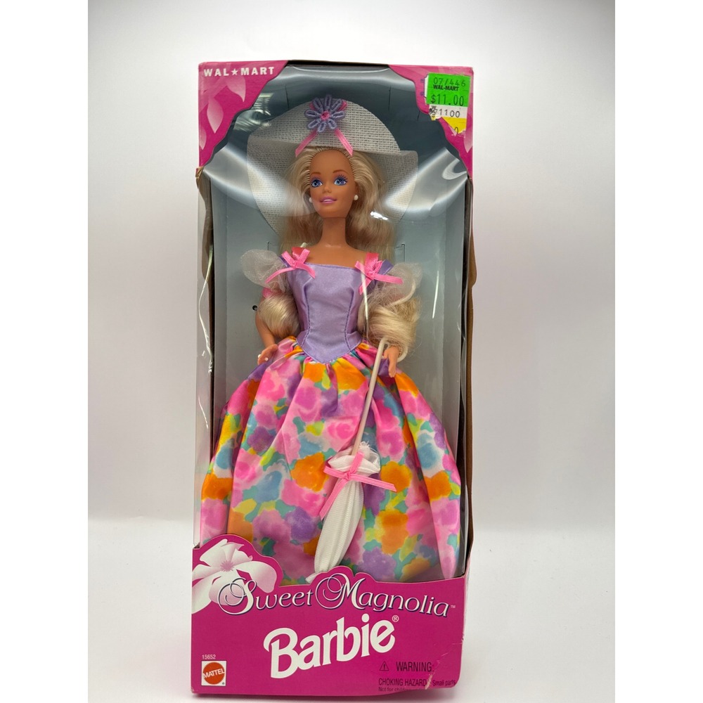 Vintage 1996 Sweet Magnolia Barbie Doll‎ Mattel 15652 Southern Belle Floral Gown